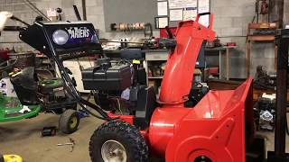 How to adjust auger belt tension Ariens 824 Snow Thrower