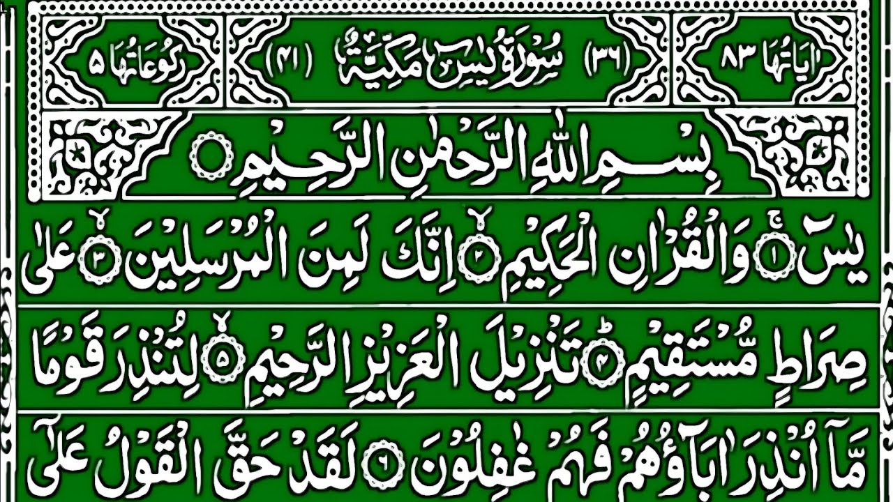 Surah Yaseen | Best Quran Recitation | Surah Yasin | By Alaa Aqel 