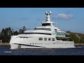 NORN / Yacht 1601 | maiden voyage of brand new LURSSEN superyacht with sailing at Kiel Canal | 4K