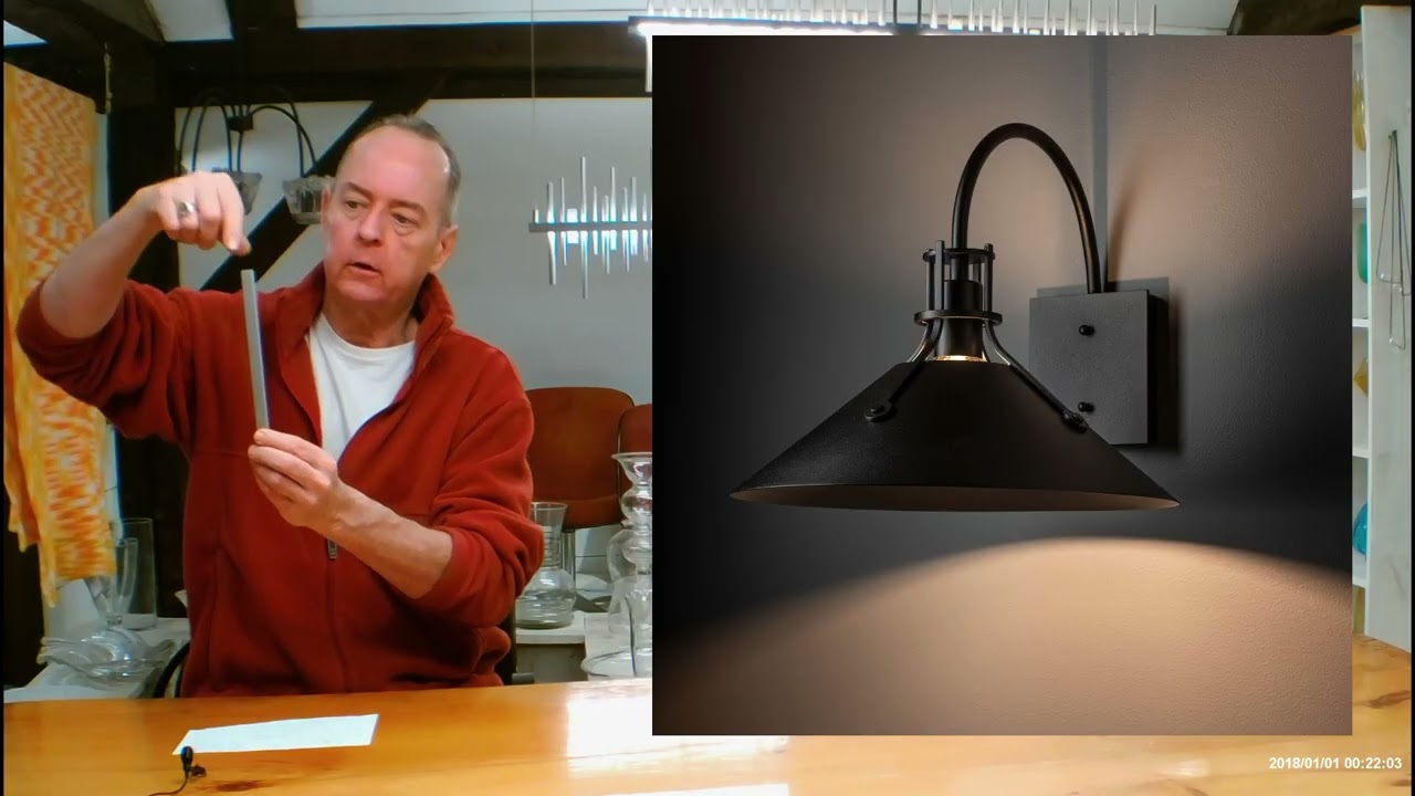 Hubbardton Forge Henry Large Metal shade indoor outdoor wall