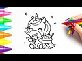 Simple Unicorn Ice Cream Drawing for Kids ✏️