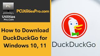 How to Download DuckDuckGo Browser for PC Windows 10, 11 - YouTube