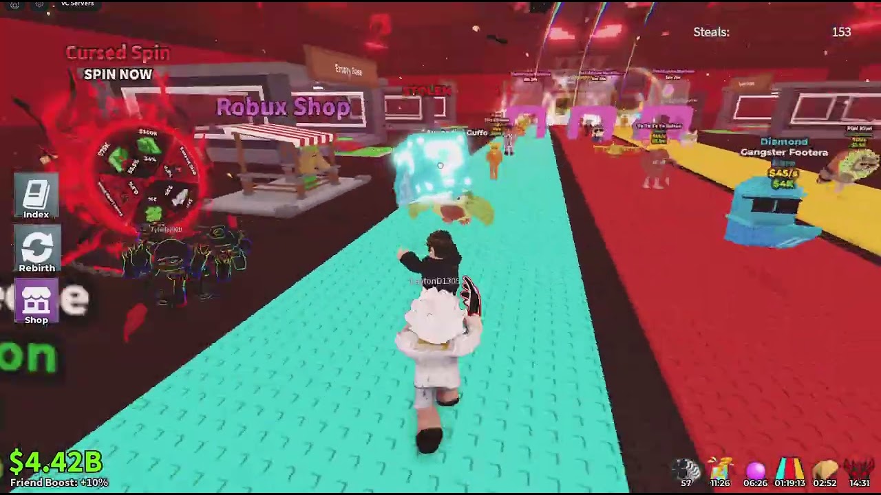 Playing steal a brainrot