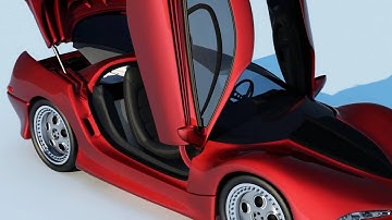 3DS MAX Concept Car Rendering Design 2