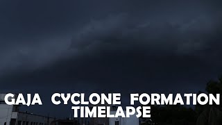 Gaja Cyclone Formation Timelapse