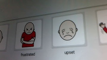 Adult with Autism expressing feelings & answering questions using Letmetalk AAC