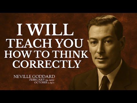 🎙️ I WILL TEACH YOU HOW TO THINK CORRECTLY | Neville Goddard Inspired Speech