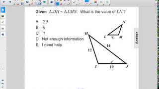 Geometry Triangles Similar Triangles Pt 2 Q79
