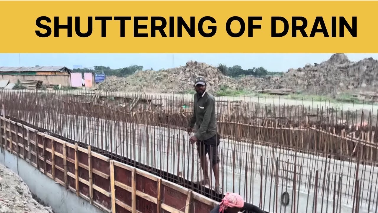 RCC Box Drain Shuttering Process Steps