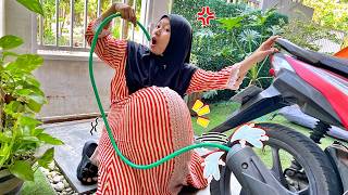 DRAMA IBU HAMIL‼️ GARA' HISAP ANGIN KENALPOT  PERUT BUNCIT SEPERTI HAMIL😱🚑