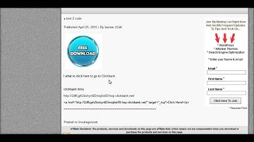 How To Add Clickable Links To Text And Images In WordPress.. Which Clickbank link code do use?