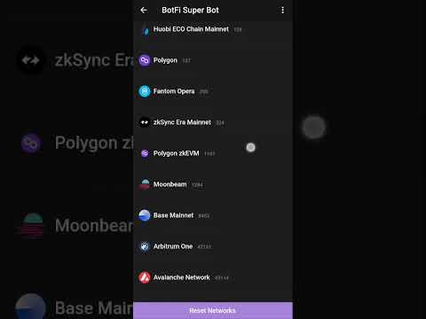 A guide on how to switch between blockchain networks on BotFi #crypto #bot #nft  #Telegram #DeFi
