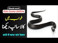 Black color snake in dream  khwab me kale rang ka saanp dekhna  khwabon ki tabeer episode 159