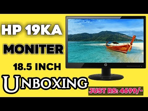 Hp 19Ka Monitor 18.5 inch UNBOXING Letest 2019 || By Immanuel Tech