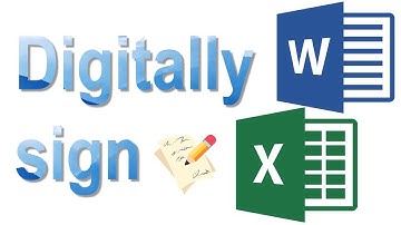 How to Digitally sign in Word and Excel via Insert Signature Line