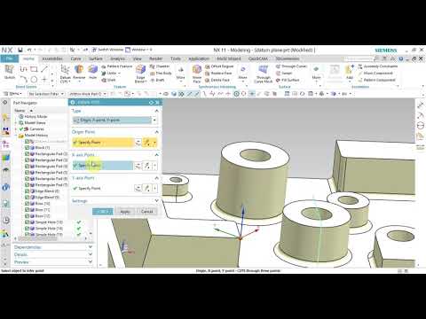 Video Học NX CAD Online - Bài3 - Creating Datum CSYS - Tạo... - YouTube
