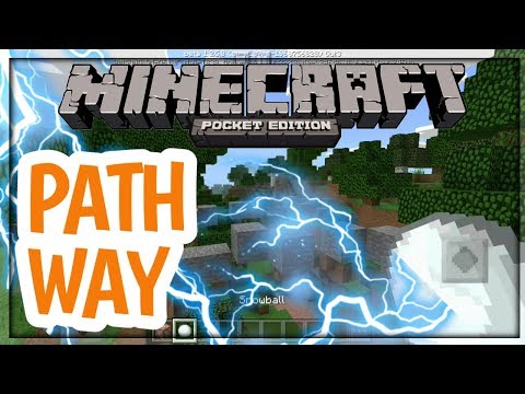 MCPE: How to make a path way | command block