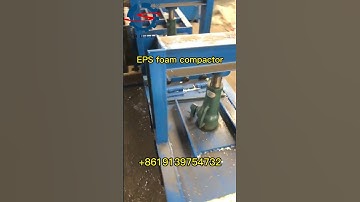 EPE EPS foam densifier | compactor machine #plasticrecyclingmachine