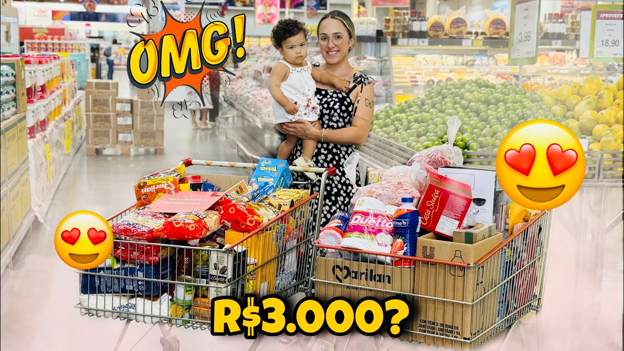 COMPRA DO MÊS | COMPRAS DE FINAL DE ANO | FAMÍLIA COM 7 PESSOAS | MUITO CARO 