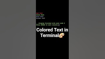 C Programming Trick: Print Colored Text in Terminal! 🌈 #viral #viralvideo #shorts