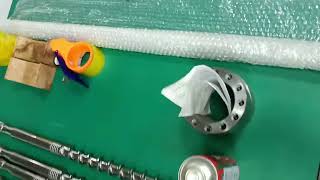 Final processing of injection molding machine screws.
