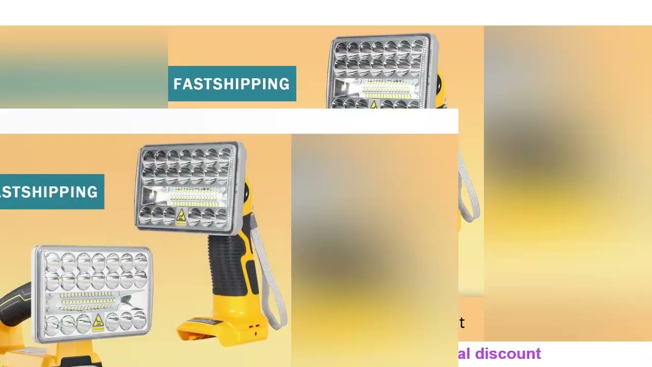 DCB200 Lamp Work Light tool light Spotlight outdoor light Led light For DEWALT 18W 5 inch 14.4V-20V