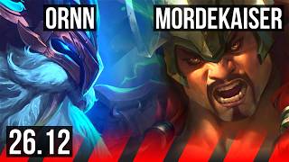 ORNN vs MORDEKAISER (TOP) | KR Master | 26.12