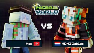 Hax vs HDMICables | MCSR Ranked World Championship 2026 | Quarterfinals