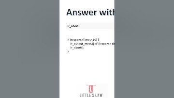 #loadrunner #performancetesting #interviewquestions #shorts #littleslaw