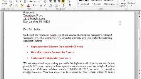 Word 2010 Tutorial Aligning Paragraphs Microsoft Training Lesson 6.1
