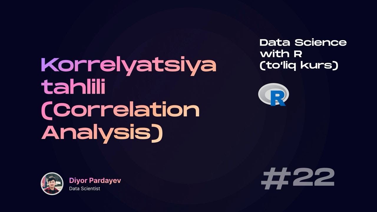 Korrelyatsiya tahlili (Correlation Analysis)