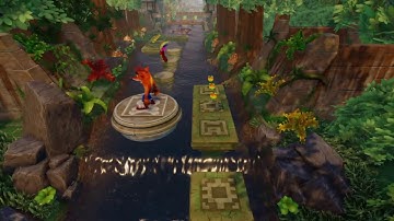 Crash Bandicoot 2 Cortex Strikes Back LV.07 Air Crash (100% 1ST GEM AND CRYSTAL)-NO DEATHS