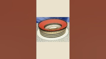 The retractable awning called the "velarium" of Colosseum, Rome.