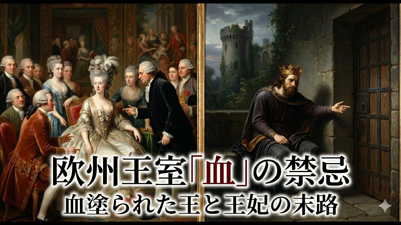 【睡眠用】史上最低の欠地王ジョンと、血塗られた黒衣の王妃カトリーヌ。王族たちの隠された異常な日常と最期【欧州王室の闇】