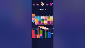 Get Color Bottle Game level 306 #bottlegame #pggaming