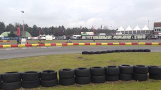 Roy Hendriks op Circuit Park Berghem in de regen met Exprit - Rotax Max Senior 2013