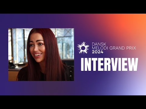 Aura Dione interview - Mirrorball of Hope (Dansk Melodi Grand Prix 2024 pressemøde)