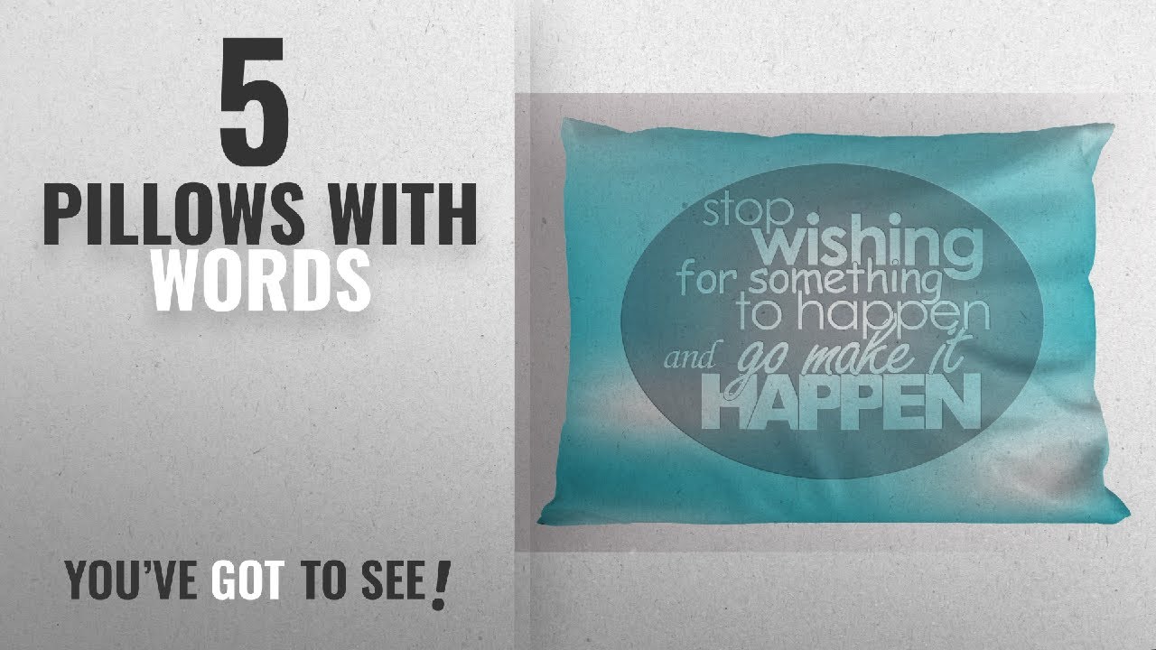 Top 10 Pillows With Words [2018]: Motivational Pillow Sham by Ambesonne, Blue Abstract Background