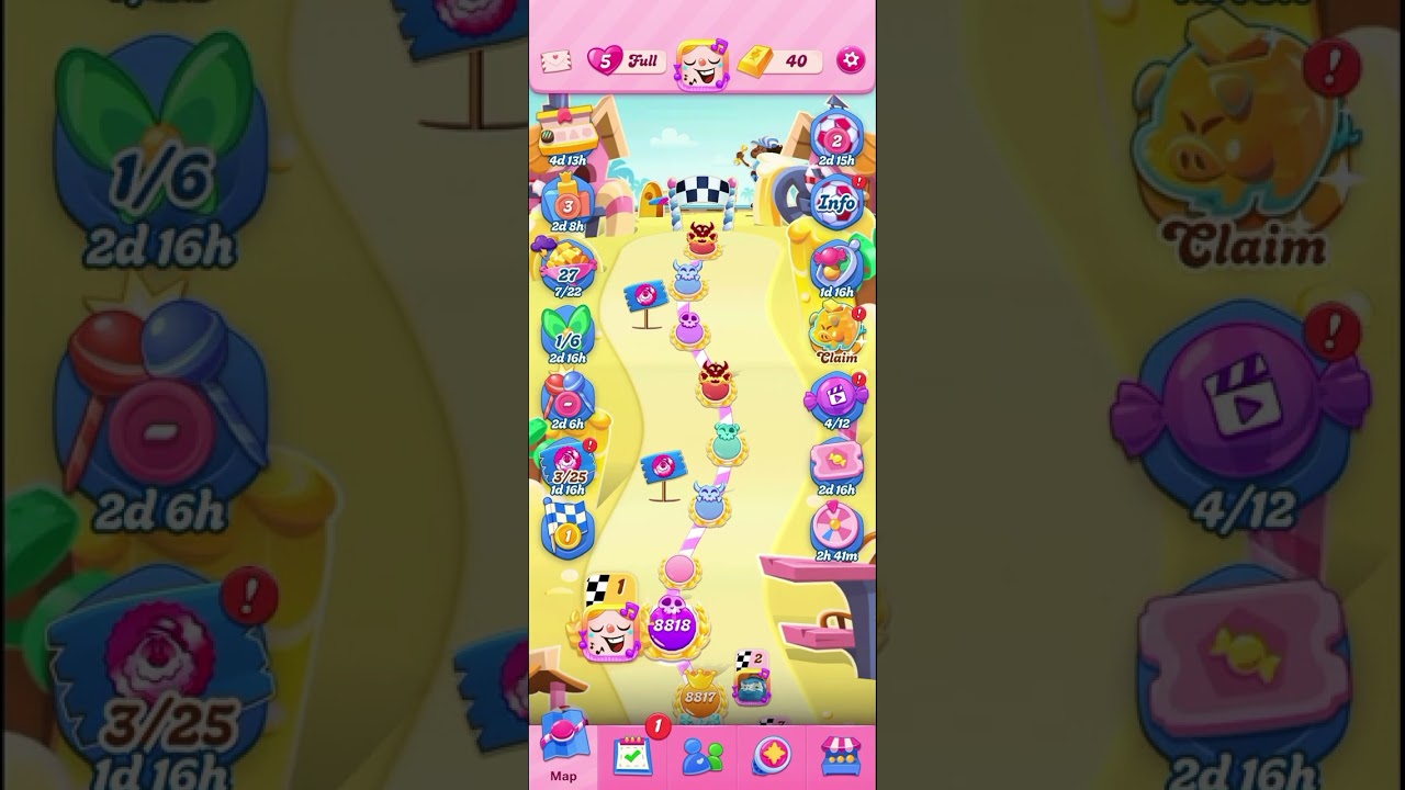 Candy Crush Saga Level - 8811 to 8825 - YouTube