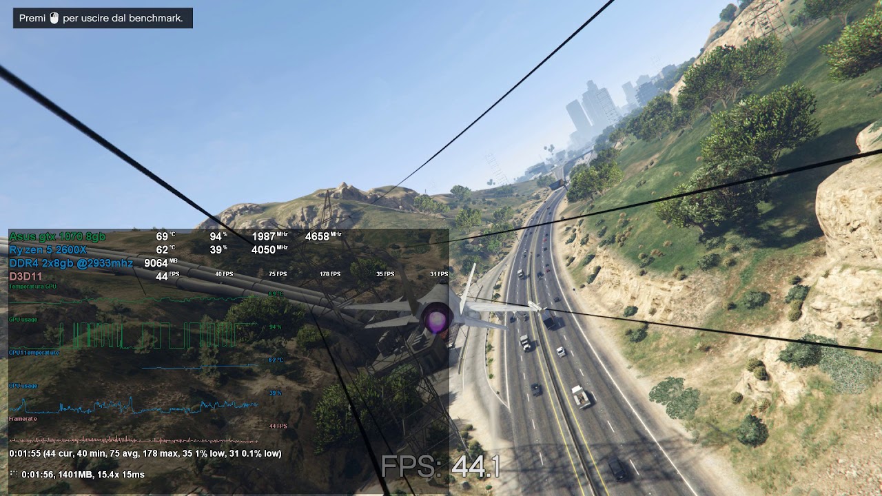 Benchmark Asus Turbo GTX 1070 - Ryzen 5 2600X - Msi X470 gaming Pro - 16gb Ram @2933mhz