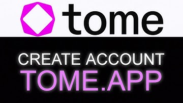 HOW TO CREATE TOME APP AI ACCOUNT