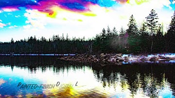 ADOBE BRIDGE + PHOTOSHOP: Digitally Painted PANORAMA Landscapes