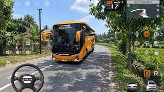 Game Telolet Bus Fajar Riau Wisata Jetbus 5 Dapet Sewa Wisata Ke pedesaan | Basuri Bussid Gameplay screenshot 3
