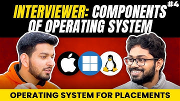 Lecture 4: Components of Operating System
