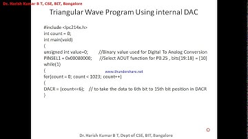 PART B Program -13 Interfacing External DAC to Generate Square and Triangular Wave 2 of 3
