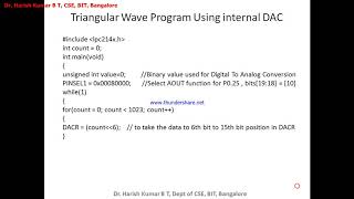 PART B Program -13 Interfacing External DAC to Generate Square and Triangular Wave 2 of 3