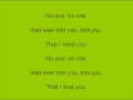 Brianna All I Need Lyrics 