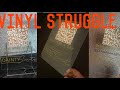 Watch my struggle with vinyl from a dull blade! Cash app tag and music play glass!