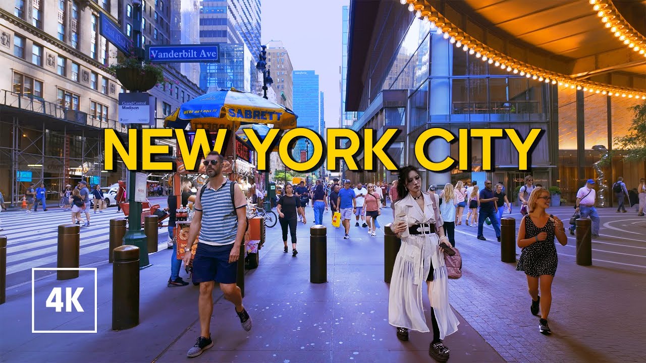 New York, Amerika Serikat | Manhattan NYC | Jelajah Kota Musim Panas 4K