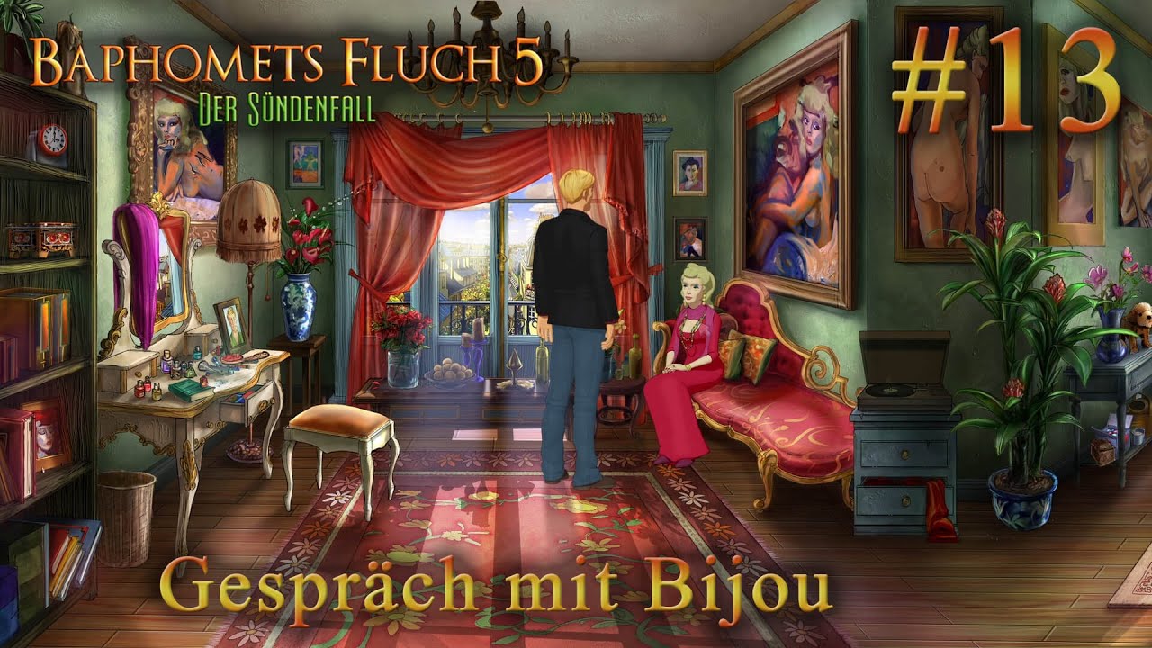 Baphomets Fluch 5 Lösung Mit Bildern #13 - Gespräch mit Bijou - Baphomets Fluch 5 - YouTube